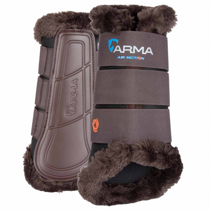 Damasker Air Motion Supafleece Brun i gruppen Hästutrustning / Benskydd & Benlindor / Damasker & Dressyrskydd hos Horseonline AB (SH104700BR_r)