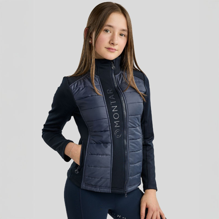Hybridjacka Barn/Junior Emma Softshell Marinblå i gruppen Ridkläder / Jackor / Ridjackor hos Horseonline AB (SL4125714NA_r)