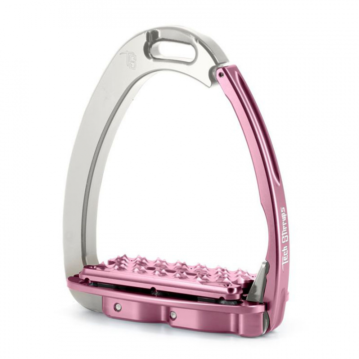 Stigbyglar Venice Plus EVO Silver/Rosa i gruppen Hästutrustning / Stigbyglar hos Horseonline AB (TSVPESIRS)