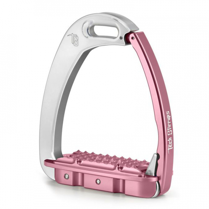 Stigbyglar Venice Young EVO Silver/Rosa i gruppen Hästutrustning / Stigbyglar hos Horseonline AB (TSVYESIRS)