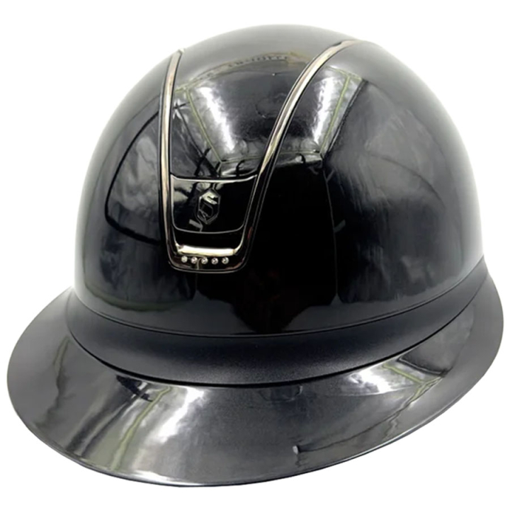 Ridhjälm Miss Shield 2.0 Glossy Black Chrome Swarovski Crystals Svart i gruppen Ridutrustning / Ridhjälmar / Solskärm hos Horseonline AB (V243090BLACKBLBA_r)