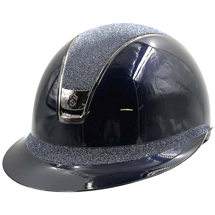 Ridhjälm Miss Shield 2.0 Glossy Crystal Fabric Marinblå i gruppen Ridutrustning / Ridhjälmar / Solskärm hos Horseonline AB (V243114NAVYNAVNA_r)