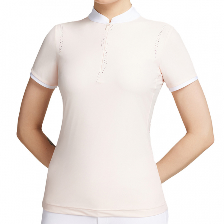Tävlingstopp Leia Crystal SS Ljusrosa i gruppen Ridkläder / Ridtoppar & T-shirts / Tävlingstoppar hos Horseonline AB (W-LEIALIPI)