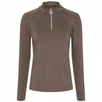 Funktionströja Jemma 1/2 Zip Beige