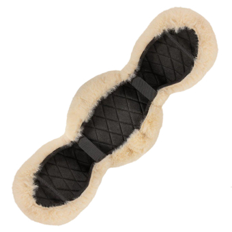 Sadelgjordsskydd Dressage Faux Fur Natur