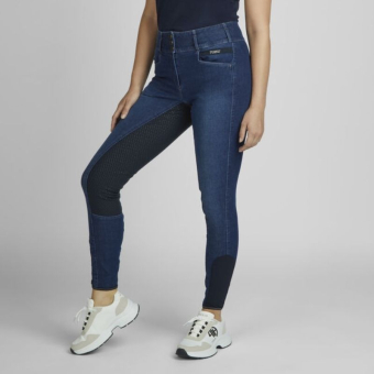 Ridbyxor Candela DuraGrip Jeans FG Marinblå