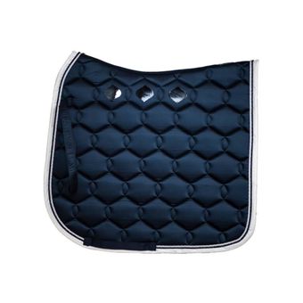 Dressyrschabrak Glossy Wave Marinblå