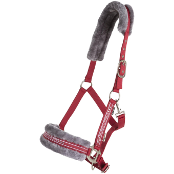 Grimma med Ludd Röd/Grå