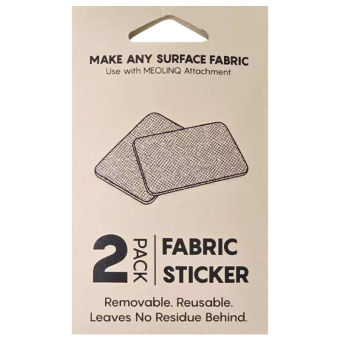 Fästlapp för Ridhjälm Fabric Sticker 2-pack Svart