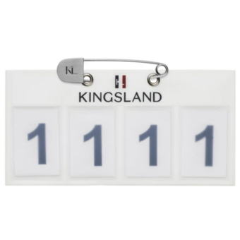 Nummerlapp Classic 4-Pocket 2-pack Vit