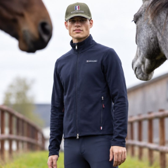 Fleecejacka Classic Mens Polar Marinblå