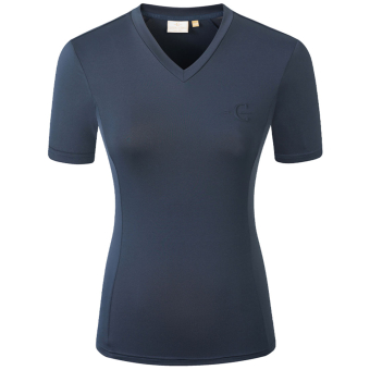 T-shirt V-Neck Marinblå