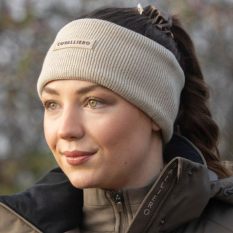 Pannband Knitted Fleece Beige 