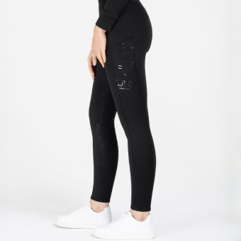 Vinterridtights Rica Thermal Teddy Full Grip Svart