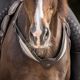 Halsring Läder Whisper NH Svart