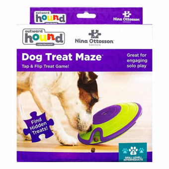 Aktiveringsleksak Dog Treat Maze Nivå 2 Lila/Grön