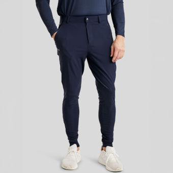 Ridbyxor Herr MoBen Knee Grip Marinblå