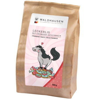 Hästgodis Cookie Hearts Strawberry 500g
