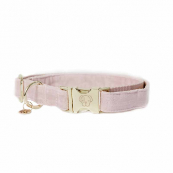 Hundhalsband Velvet Gammelrosa
