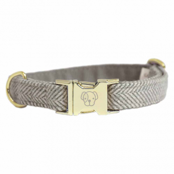 Hundhalsband Wool Beige