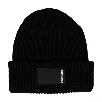 Mössa Beanie Rubber Logo Svart