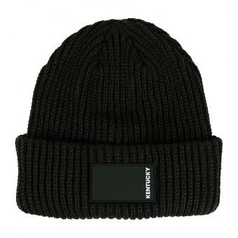 Mössa Beanie Rubber Logo Mörkgrön