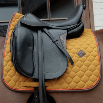 Dressyrschabrak Onion Quilt Leather Khaki