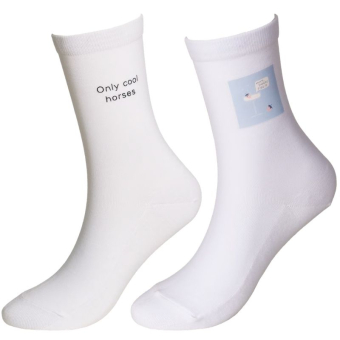 Strumpor Cool Horses 2-pack Vit
