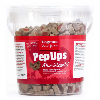 Hundgodis PepUps Duo Hearts