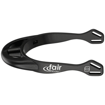Sporrar fairRider 25mm Thin Rounded Svart