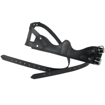 Krubbitarrem Leather Soft Padded Svart