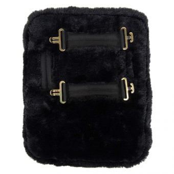Bogbreddare Vegan Sheepskin 2 Buckles Svart