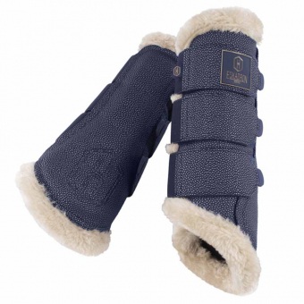 Damasker Stingray Fauxfur Heritage Blå