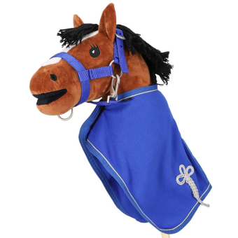 Fleecetäcke till Käpphäst Blå