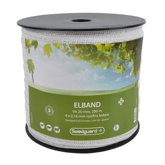 Elband 20mm Vit 200m