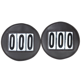 Nummerlapp HS Vegan Leather 2-pack Brun