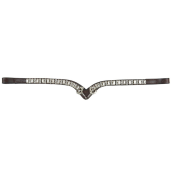Pannband HS Bett Strass Brun