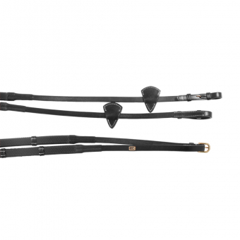 Gummityglar E-Logga med Stoppar Svart/Mässing