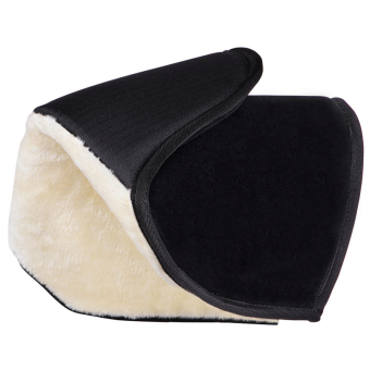 Mankskydd Fauxfur Svart