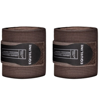Benlindor Work Bandage Elastisk/Fleece 2-pack Brun