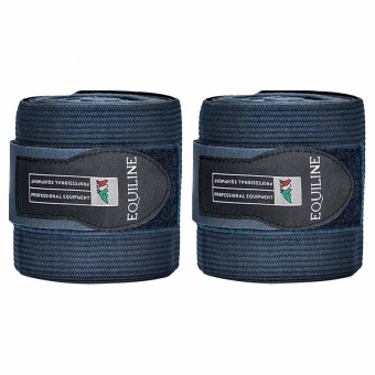 Benlindor Work Bandage Elastisk/Fleece 2-pack Marinblå
