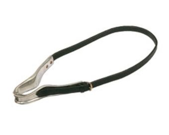 Krubbitarrem Läder Svart