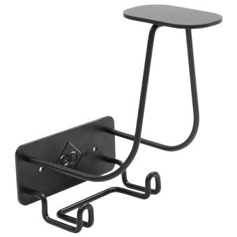 Hjälmhållare Steel Hook Svart