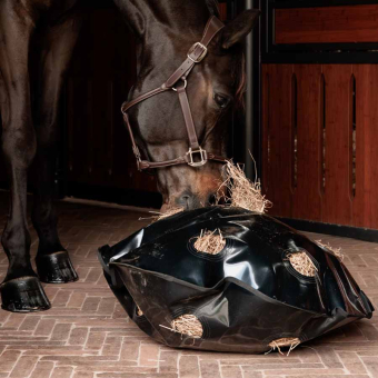 Hönät Play & Haybag Slowfeeder Round Svart