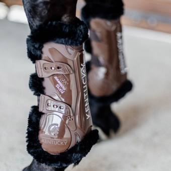 Senskydd Vegan Sheepskin Bamboo Elastic Brun/Svart