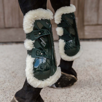 Senskydd Vegan Sheepskin Bamboo Elastic Mörkgrön