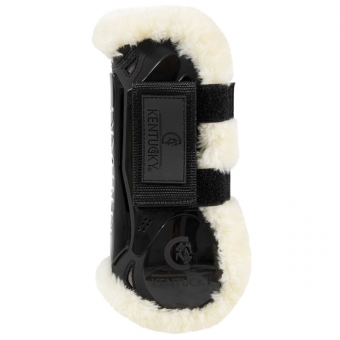 Senskydd Vegan Sheepskin Velcro Svart