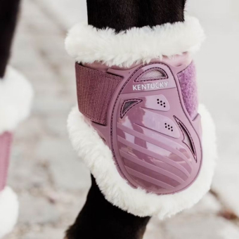 Strykkappor Young Vegan Sheepskin Gammelrosa