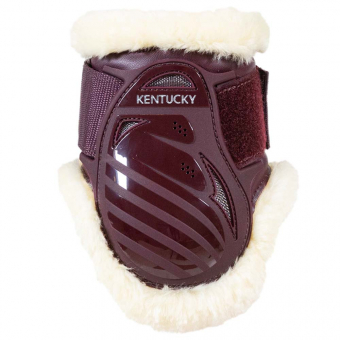 Strykkappor Young Vegan Sheepskin Vinröd