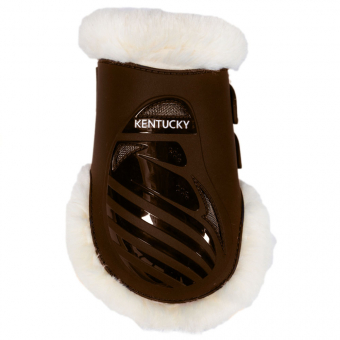 Strykkappor Elastic Vegan Sheepskin Brun